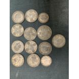 PRE 1947 COINS A HALF CROWN, TEN FLORINS AND TWO SHILLINGS