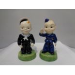 TWO CARLTON KIDS FIGURES 'AIRMAN' 70/5000 AND 'SAILOR' 45 OF 5000