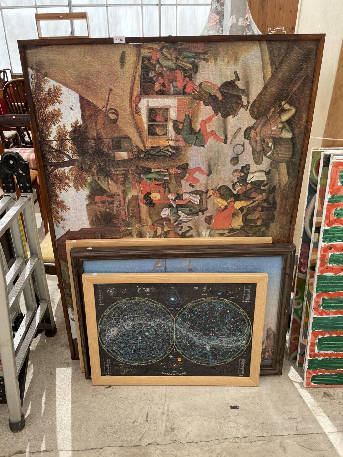 AN ASSORTMENT OF FRAMED JIGSAW PUZZLES - Image 2 of 8