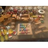 A COLLECTION OF WOODEN TOYS