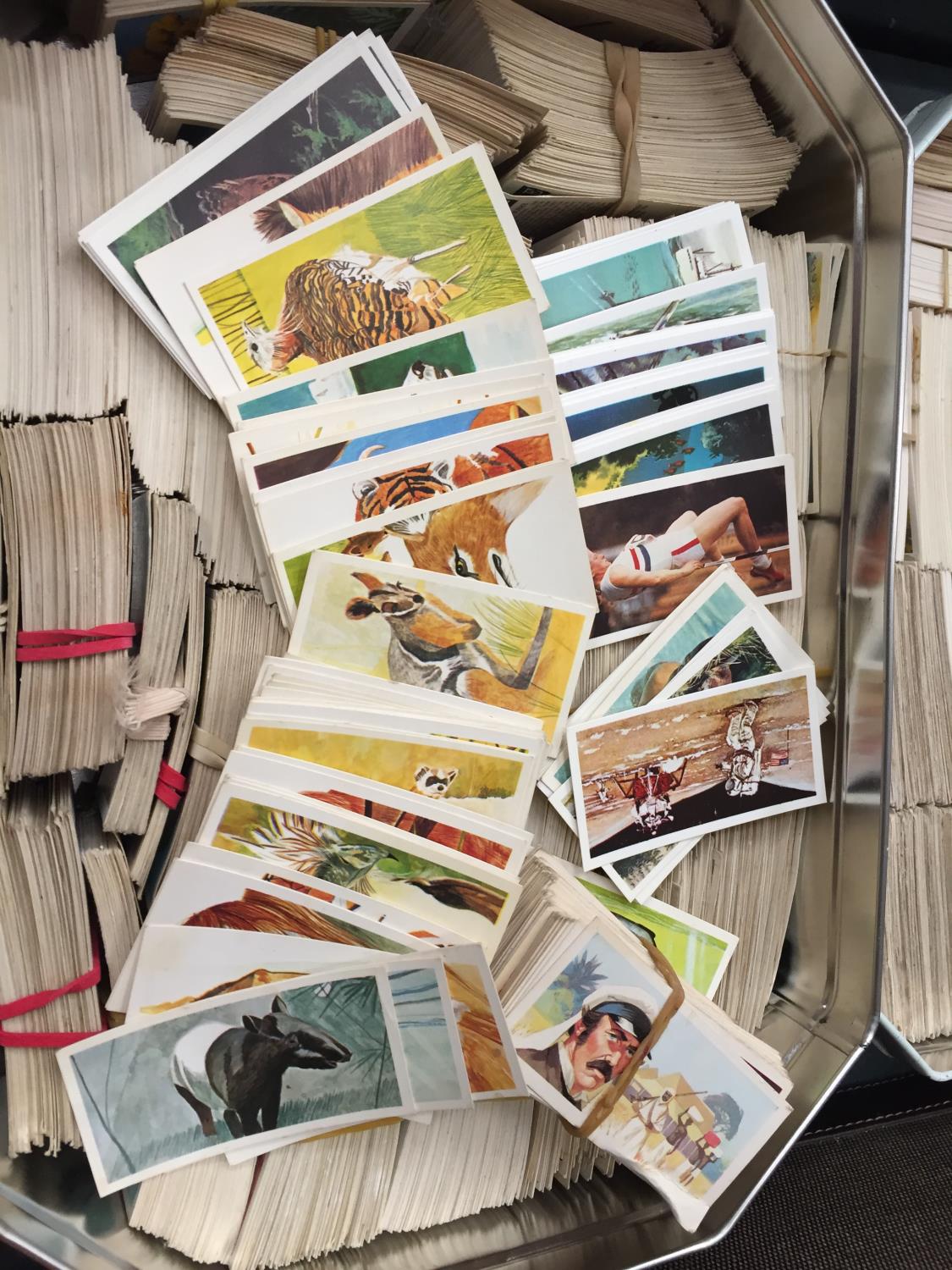 A LARGE COLLETION OF VINTAGE CIGARETTE CARDS - Image 2 of 2