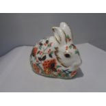 A ROYAL CROWN DERBY 'MEADOW RABBIT'