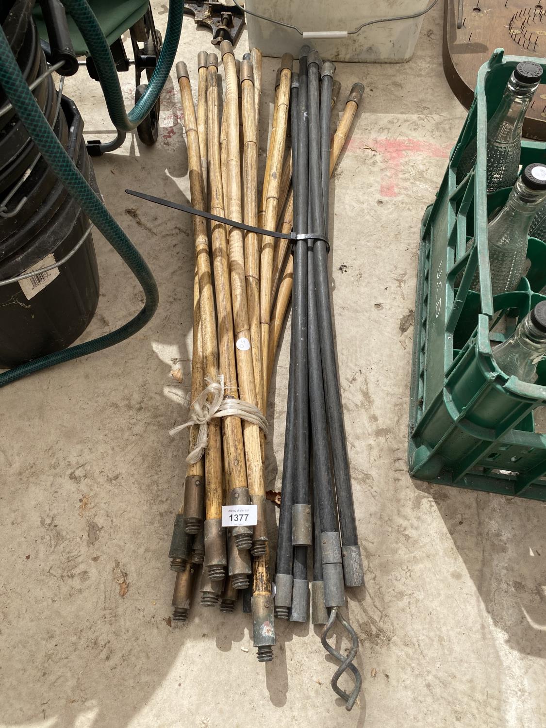 AN ASSORTMENT OF DRAINING RODS