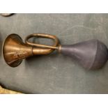 A BRASS VINTAGE STYLE TAXI HORN