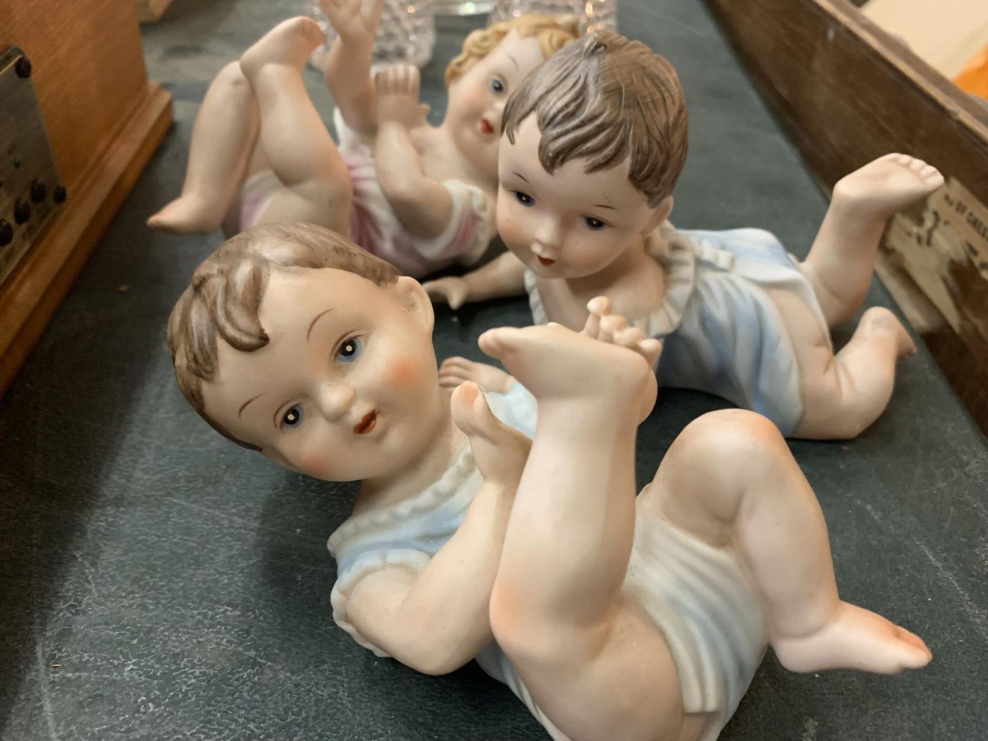 THREE PORCELAIN PIANO BABIES - Image 2 of 3