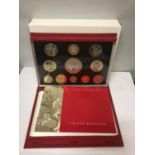 A ROYAL MINT 2003 ELEVEN COIN PROOF SET IN HARD CASE WITH COA .