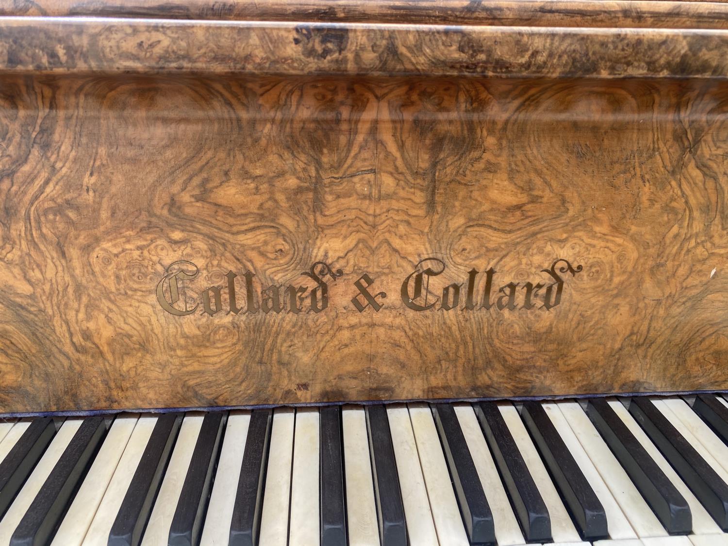 A COLLARD & COLLARD WALNUT METAL SEMI-GRAND PIANO, COMPLETE WITH STOOL - Image 2 of 10