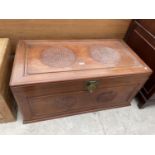 AN ORIENTAL CAMPHOR WOOD CHEST