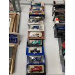 A COLLECTION OF BOXED MODEL VANS TO INCLUDE LLEDO, FIFTIES AND SIXTIES CLASSICS ETC