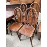 FOUR WHEEL BACK WINDSOR CHAIRS