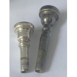 TWO TRUMPET MOUTH PIECES