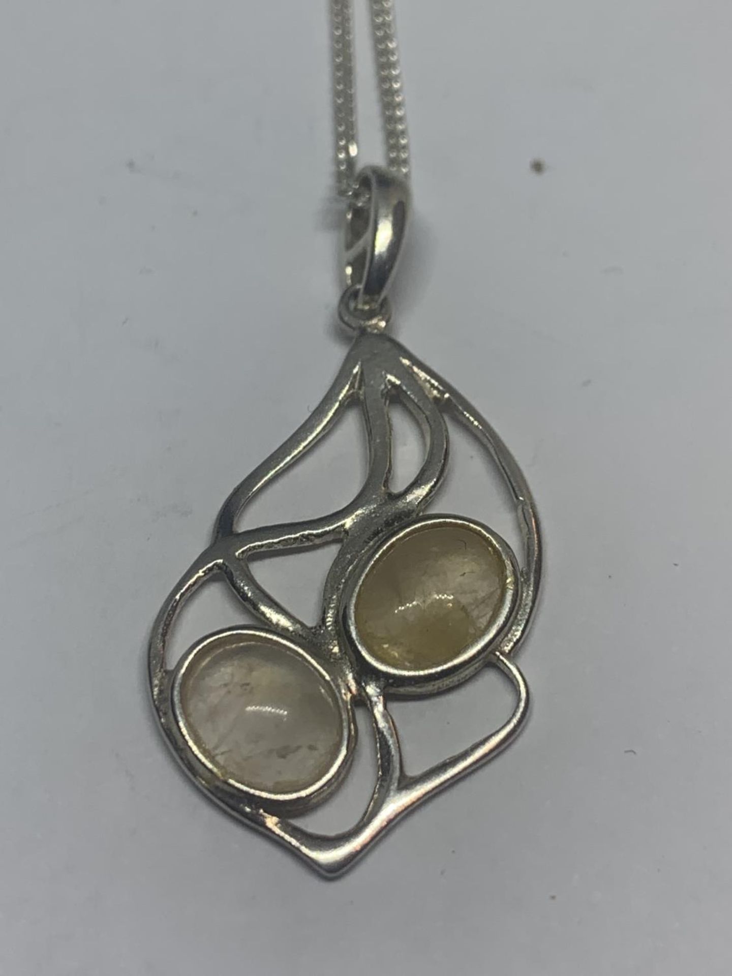 THREE SILVER NECKLACES WITH PENDANTS TO INCLUDE A SPIDER ETC WITH A PRESENTATION BOX - Image 3 of 4