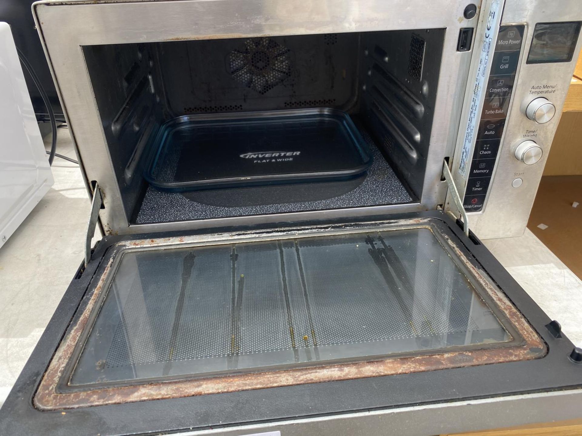 AN INDUSTRIAL STAINLESS STEEL INVERTER MICROWAVE - Image 2 of 2
