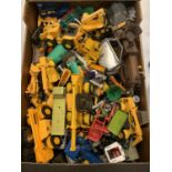 A VERY LARGE BOX OF MODEL FARM AND PLANT MACHINERY