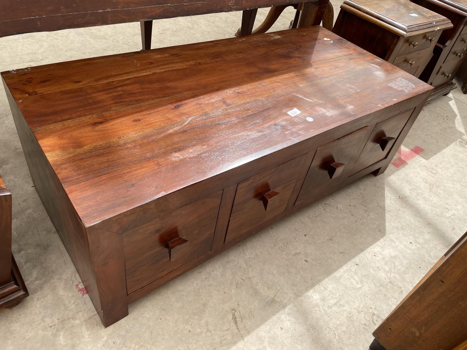 PAIR OF HARDWOOD CHEST/MAGAZINE RACKS - Image 5 of 8