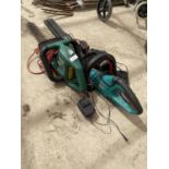 TWO ELECTRIC HEDGE TRIMMERS AND AN ASSORTMENT OF BATTERIES