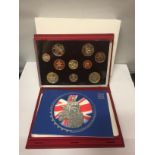 A ROYAL MINT 2004 TEN COIN PROOF SET IN HARD CASE WITH COA .