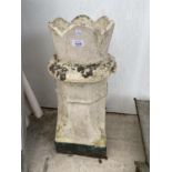 A VINTAGE DECORATIVE CHIMNEY POT