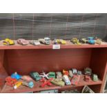 AN ASSORTMENT OF DIE CAST VEHICLES TO INCLUDE MATCHBOX, CORGI AND HOT WHEELS ETC