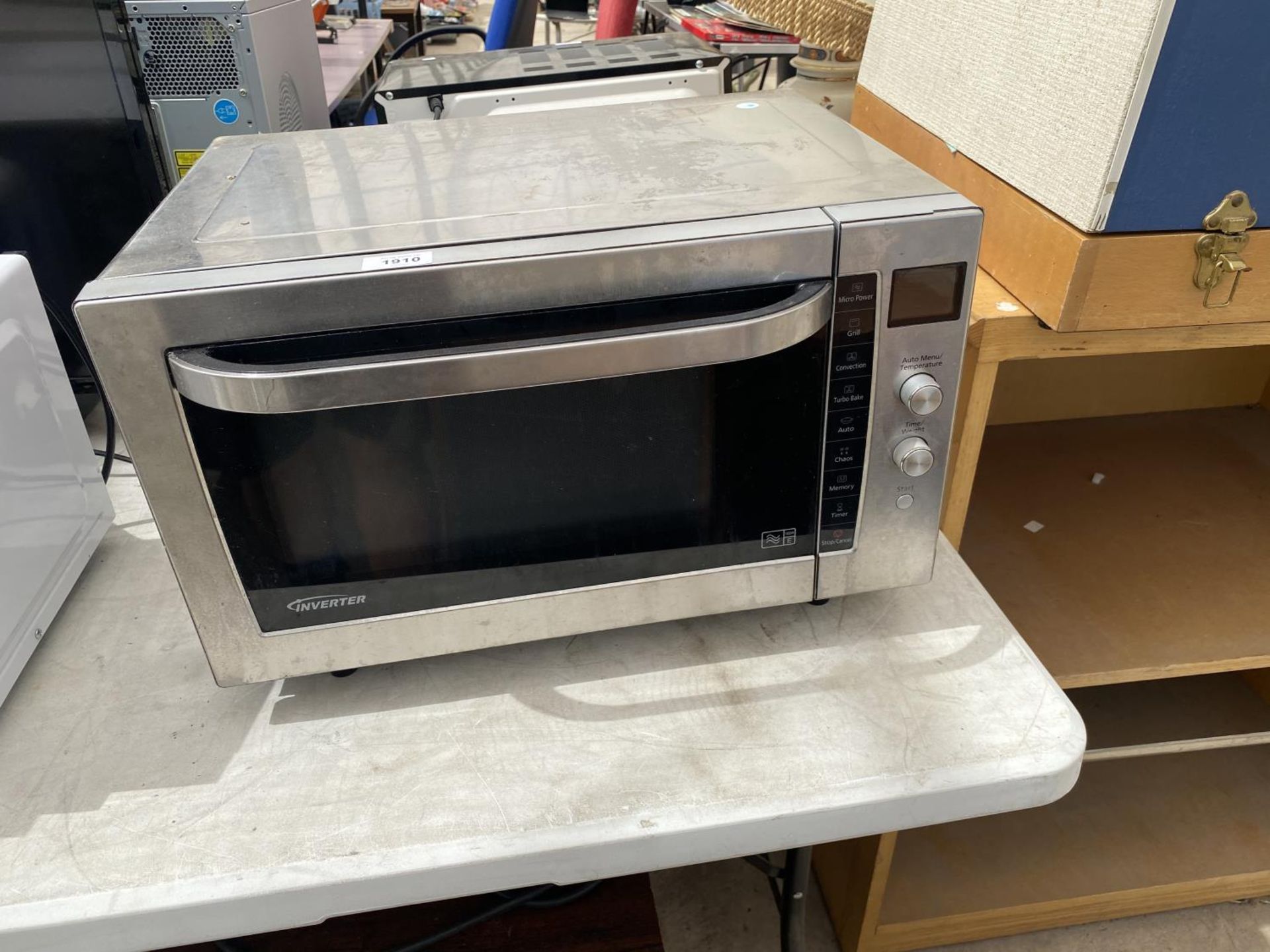 AN INDUSTRIAL STAINLESS STEEL INVERTER MICROWAVE