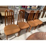 A SET OF FOUR JENTIQUE DINING CHAIRS