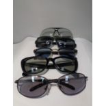 FIVE PAIRS OF SUNGLASSES TO INCLUDE TED BAKER, FOSTER GRANT ETC