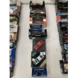 A COLLECTION OF BOXED MODEL CARS TO INCLUDE PORSCHE, LAMBORGHINI ETC