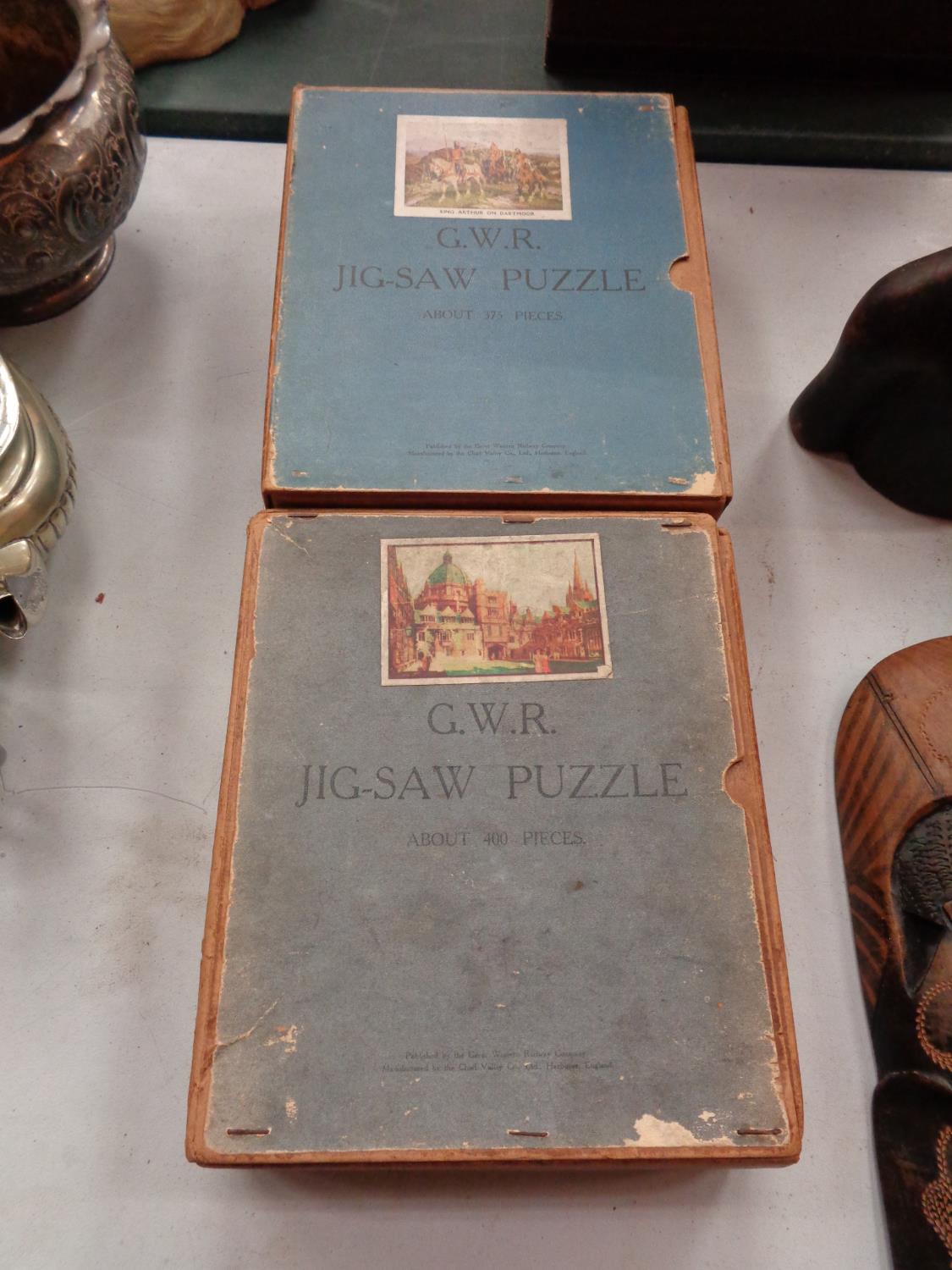 A COLLECTION OF TWO VINTAGE G.W.R RAILWAY JIGSAWS