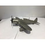 A PEWTER MODEL 1941 WW2 AMERICAN AEROSPACE AEROPLANE 'REPUBLIC P-47 THUNDERBOLT'