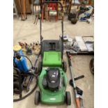 A FLORA BEST LAWN MOWER WITH GRASS BOX AND BRIGGS AND STRATTON PETROL ENGINE