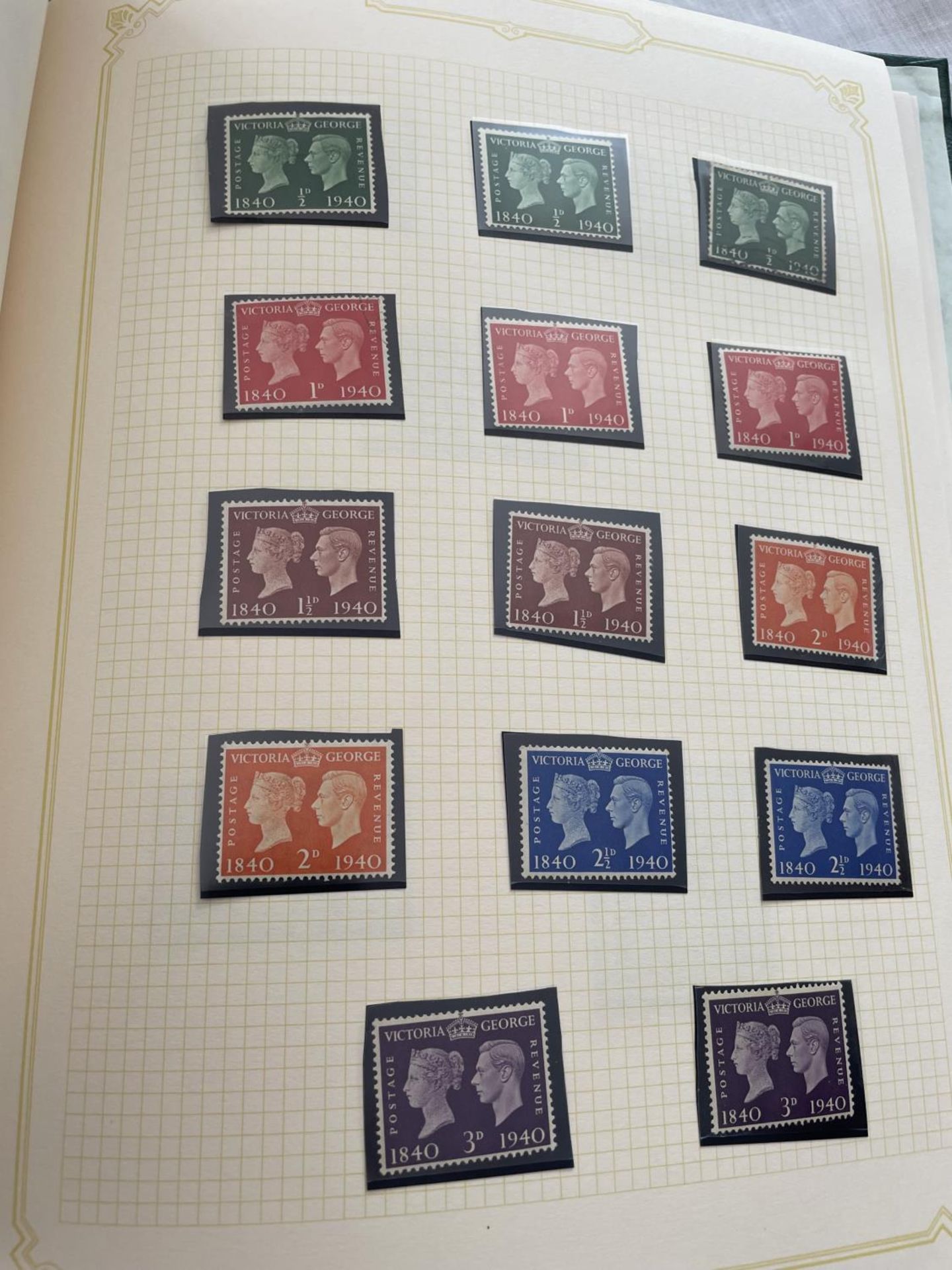 AN ALBUM OF GREAT BRITAIN STAMPS . RANGING FROM QV TO QE11 . INCLUDED IS THE 1934 ?RE-ENGRAVED? - Image 2 of 3