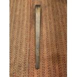 A LARGE VINTAGE PAIR OF WOODEN TWEEZERS