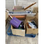 AN ASSORTMENT OF HOUSEHOLD CLEARANCE ITEMS TO INCLUDE DVDS AND CERAMICS ETC
