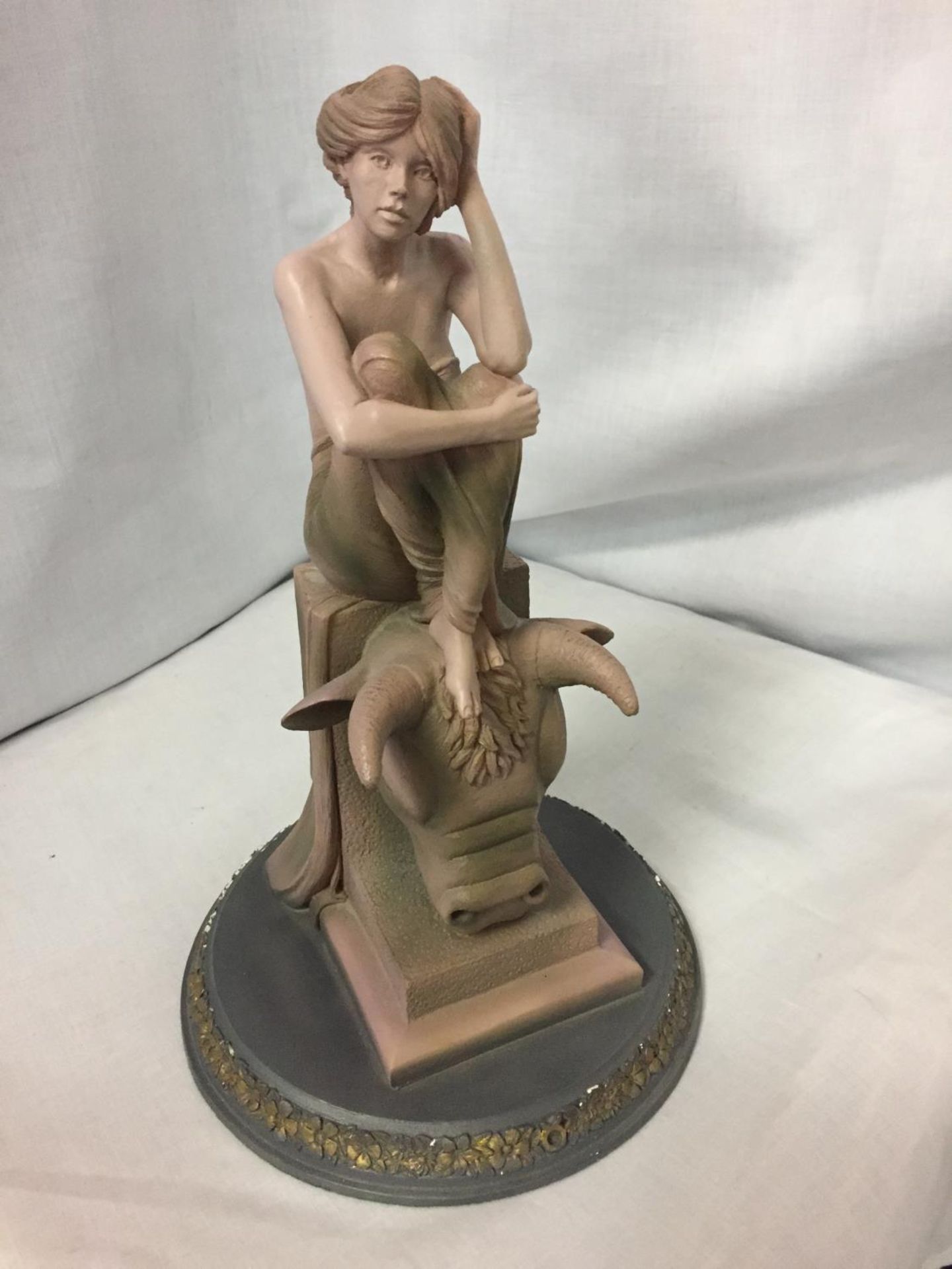 A CLARECRAFT ZODIAC TAURUS FIGURE