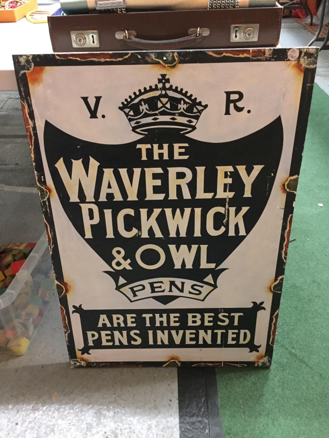 A 'WAVERLEY PICKWICK AND OWL PENS' WALL ART