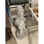 A STONE EFFECT GARDEN STATUE