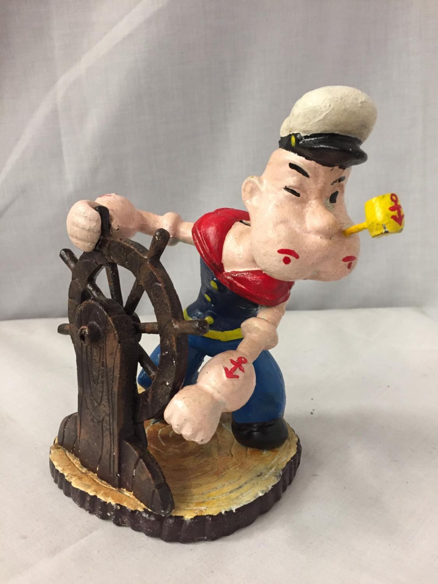 A CAST POPEYE FIGURE