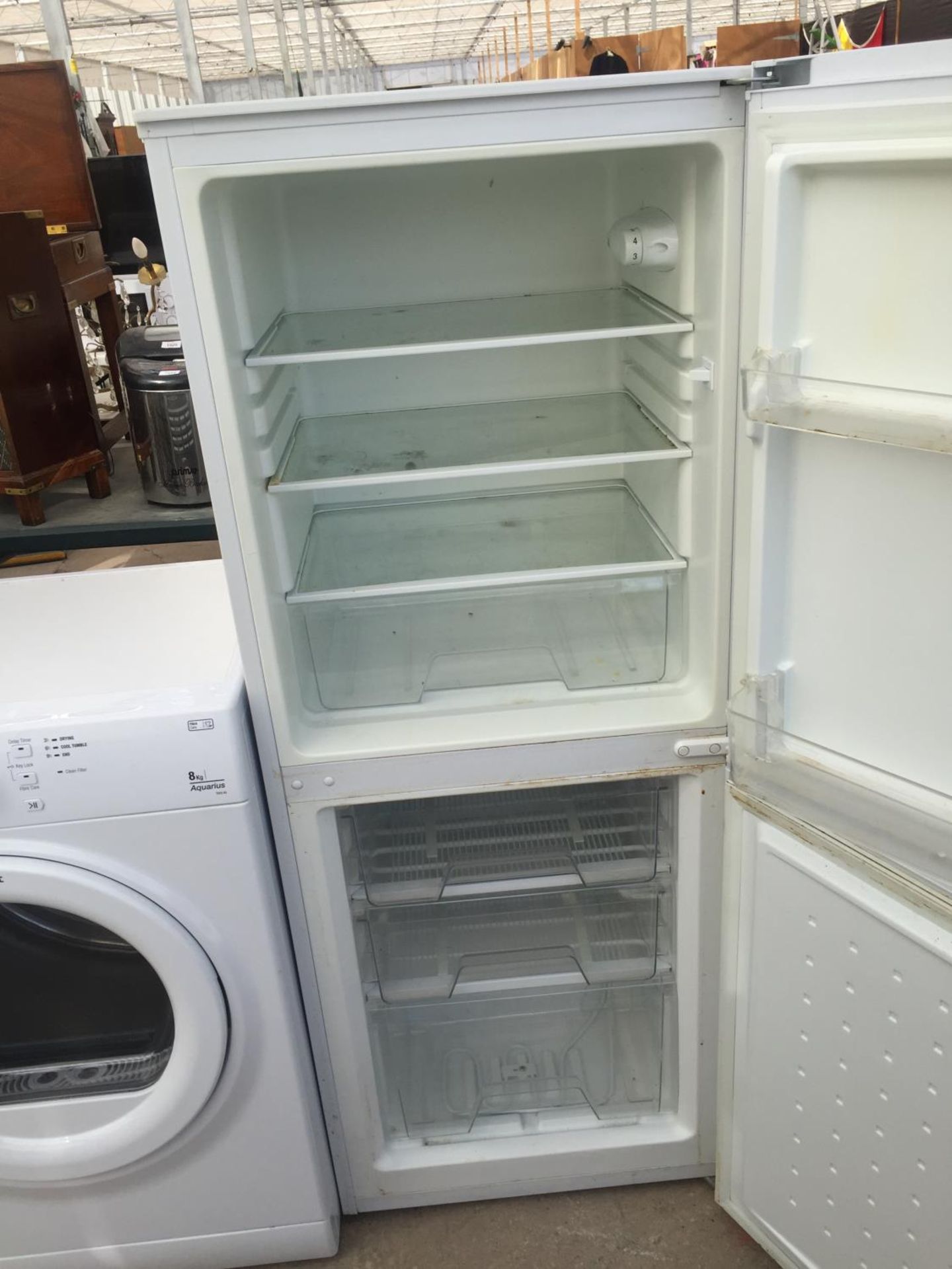 A WHITE CURRYS ESSENTIAL UPRIGHT FRIDGE FREEZER BELIEVED IN WORKING ORDER BUT NO WARRANTY - Image 2 of 2