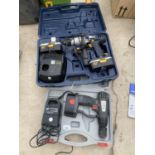 A PRO BATTERY DRILL AND A FURTHER BATTERY DRILL