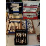 A LARGE QUANTITY OF BOXED FLATWARE
