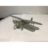 A BOXED PEWTER MODEL 1920s BRITISH RAF FIGHTER BIPLANE 'BRISTOL BULLDOG'