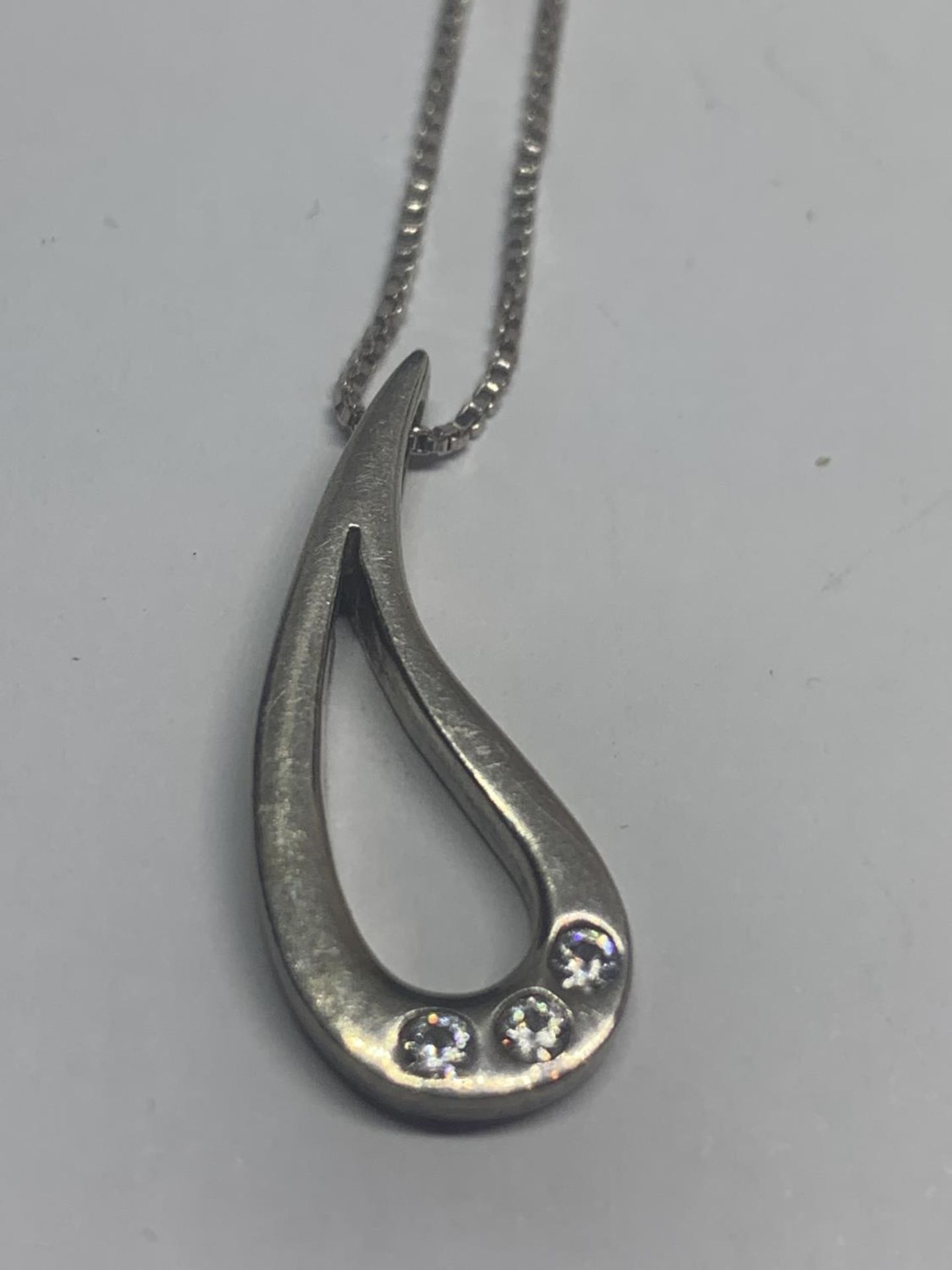THREE SILVER NECKLACES WITH PENDANTS TO INCLUDE A SPIDER ETC WITH A PRESENTATION BOX - Image 4 of 4