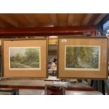 TWO FRAMED PRINTS OF COUNTRYSIDE SCENES