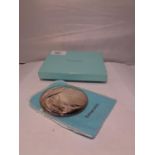 A BOXED TIFFANY&CO POCKET MIRROR WITH PROTECTIVE SLEEVE