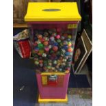 A CHILDRENS TOY BALL VENDING MACHINE WITH KEYS WITH OVER 400 BALLS