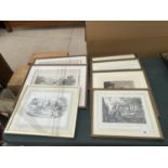 AN ASSORTMENT OF FRAMED PRINTS AND PICTURES