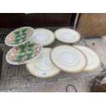 AN ASSORTMENT OF CERAMIC WARE TO INCLUDE MINTONS PLATES
