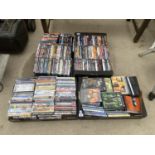 A LARGE QUANTITY OF ASSORTED DVDS