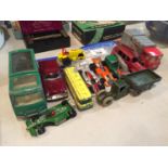 A COLLECTION OF DIE CAST VEHICLES TO INCLUDE MATCHBOX ETC.