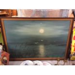 A FRAMED PAINTING SIGNED DUNLOP KIRTON 98CM X 68CM